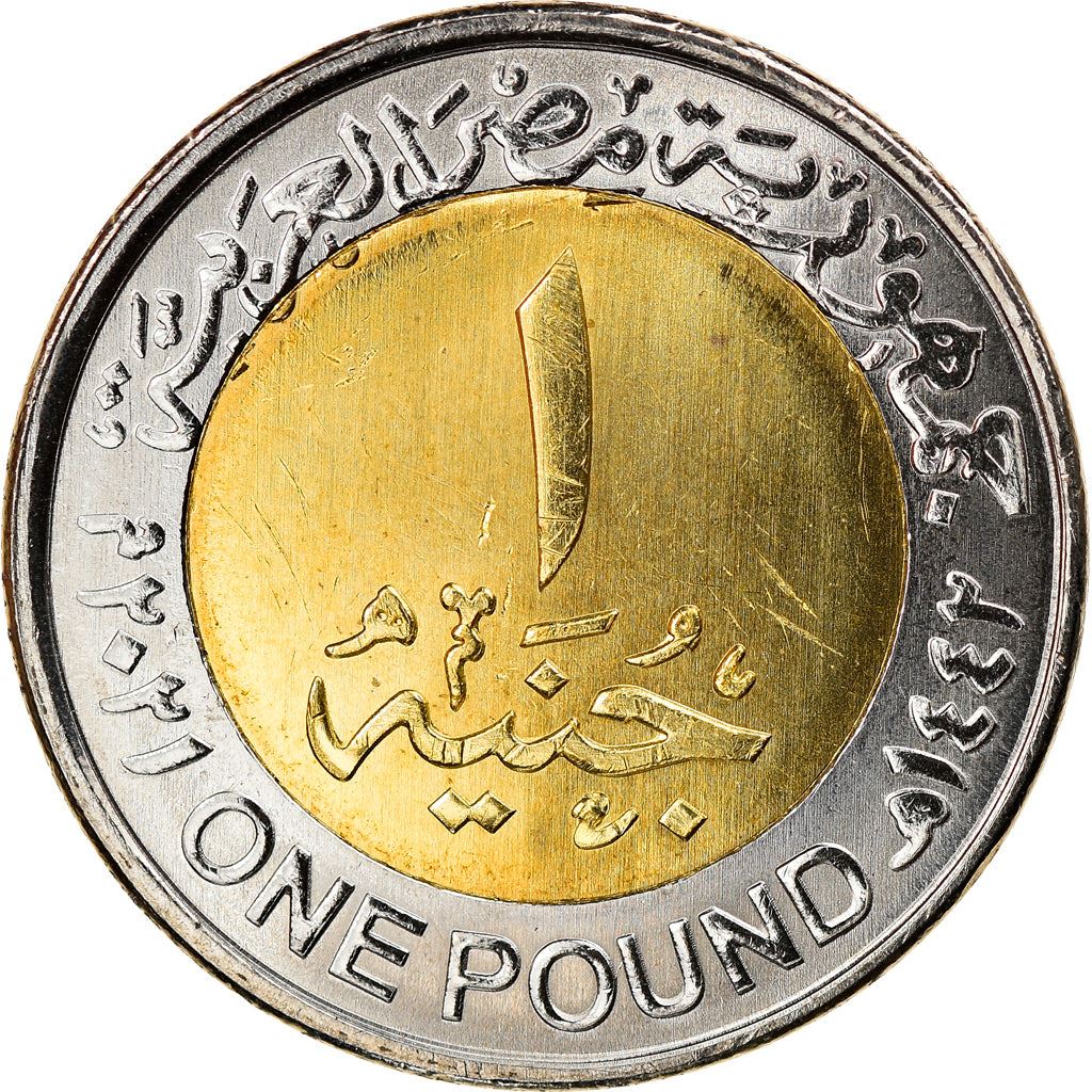 Egypt | 1 Pound Coin | Egypt Medical Teams | Km:1069 | 2021