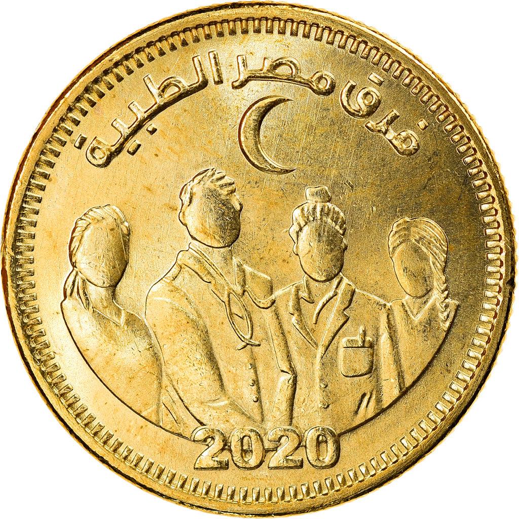 Egypt 50 Qirsh / Piastres Coin Egypt medical teams | 2021