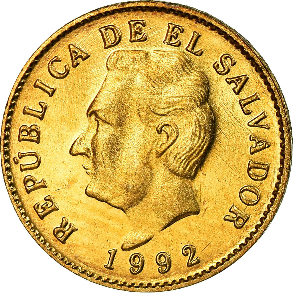 El Salvador Coin Salvadoran 1 Centavo | President Francisco Morazan | KM135.1a | 1989 - 1992