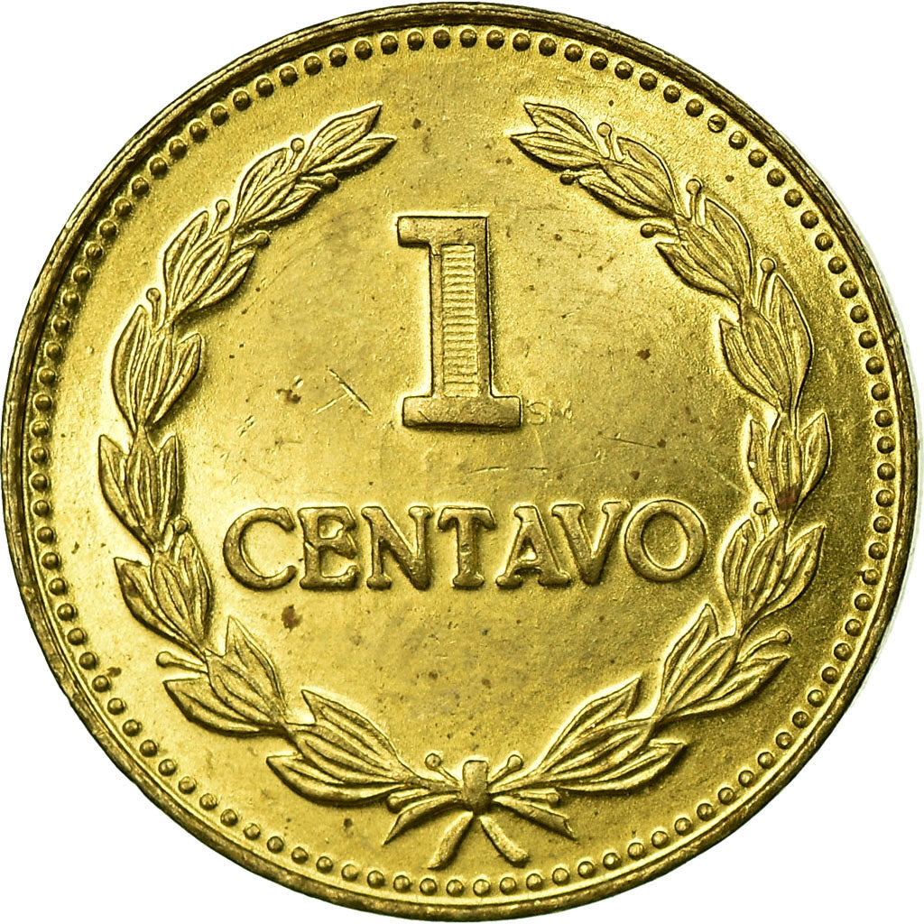 El Salvador Coin Salvadoran 1 Centavo | President Francisco Morazan | KM135.2a | 1981