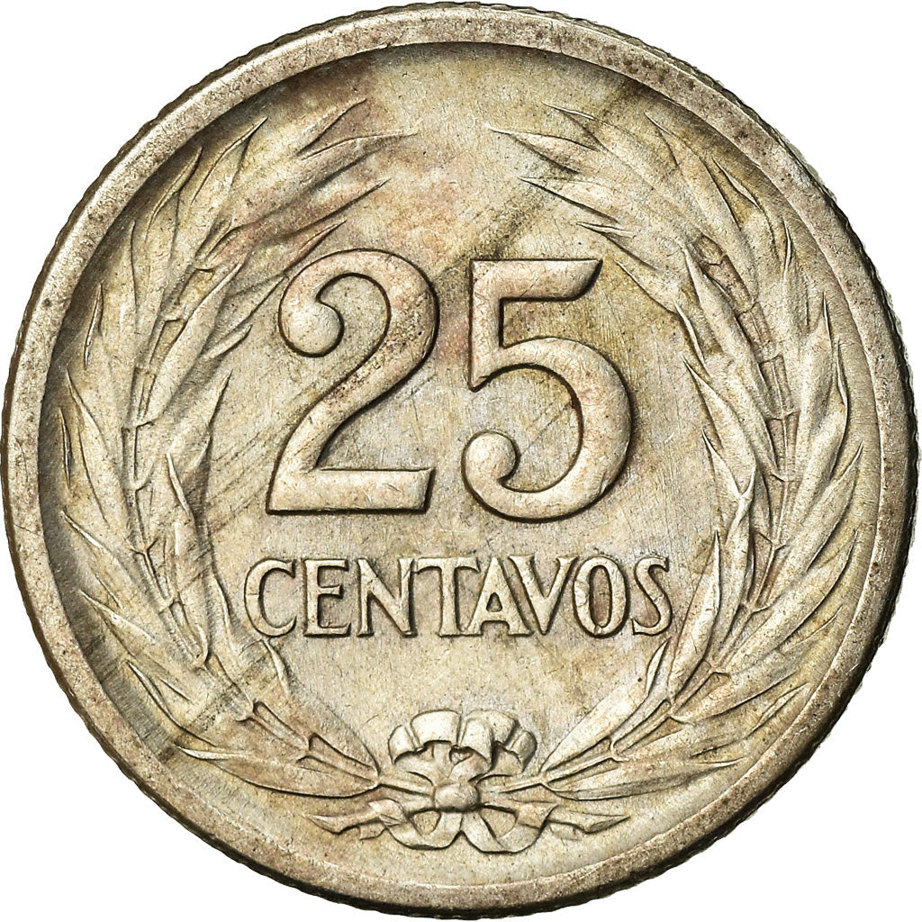 El Salvador Coin Salvadoran 25 Centavos | Jose Matias Delgado | KM137 | 1953