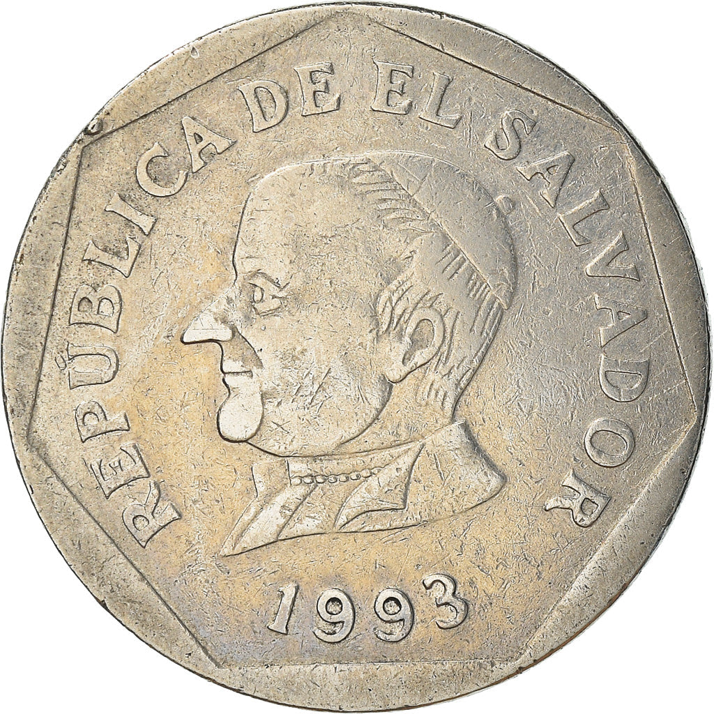 El Salvador Coin Salvadoran 25 Centavos | Jose Matias Delgado | KM157b | 1993 - 1999