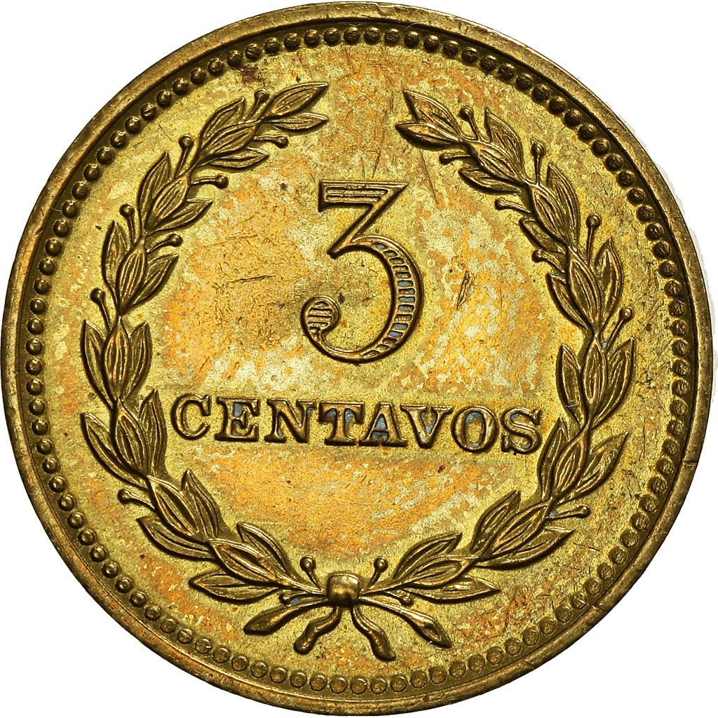 El Salvador Coin Salvadoran 3 Centavos | President Francisco Morazan | KM148 | 1974