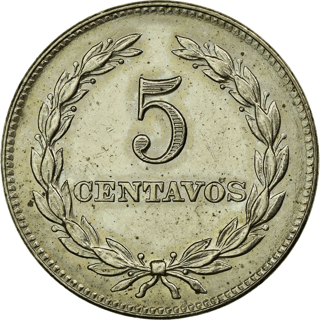 El Salvador Coin Salvadoran 5 Centavos | President Francisco Morazan | KM149b | 1977