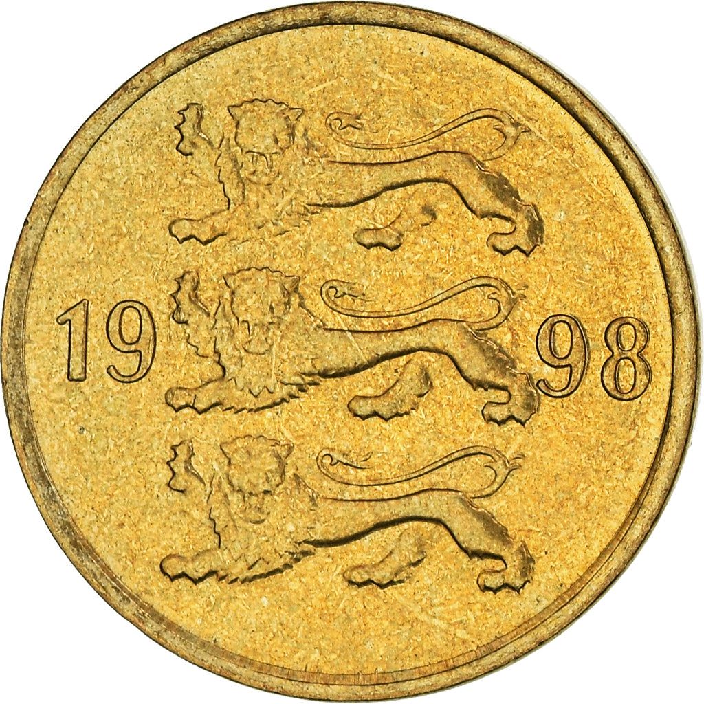 Estonia Coin Estonian 10 Senti | Lions | KM22 | 1991 - 2008