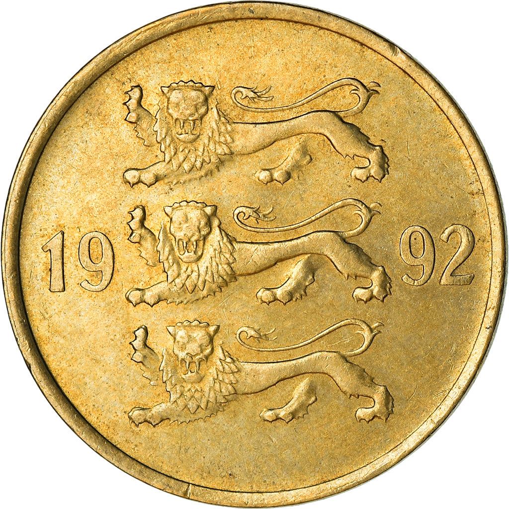 Estonia Coin Estonian 20 Senti | Lions | KM23 | 1992 - 1996