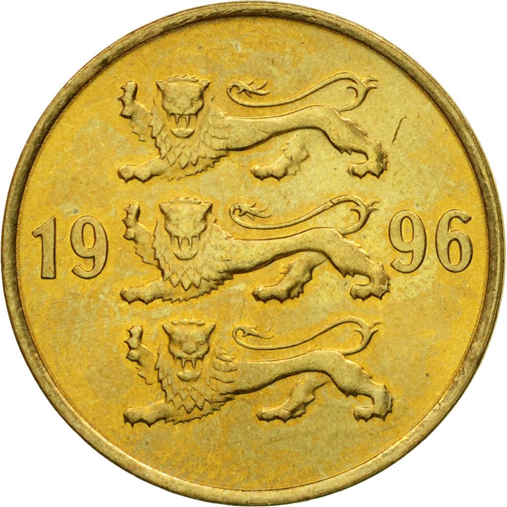 Estonia Coin Estonian 20 Senti | Lions | KM23 | 1992 - 1996