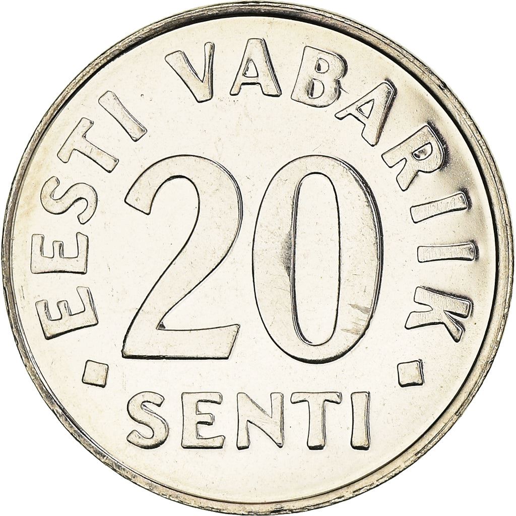 Estonia Coin Estonian 20 Senti | Lions | KM23a | 1997 - 2008