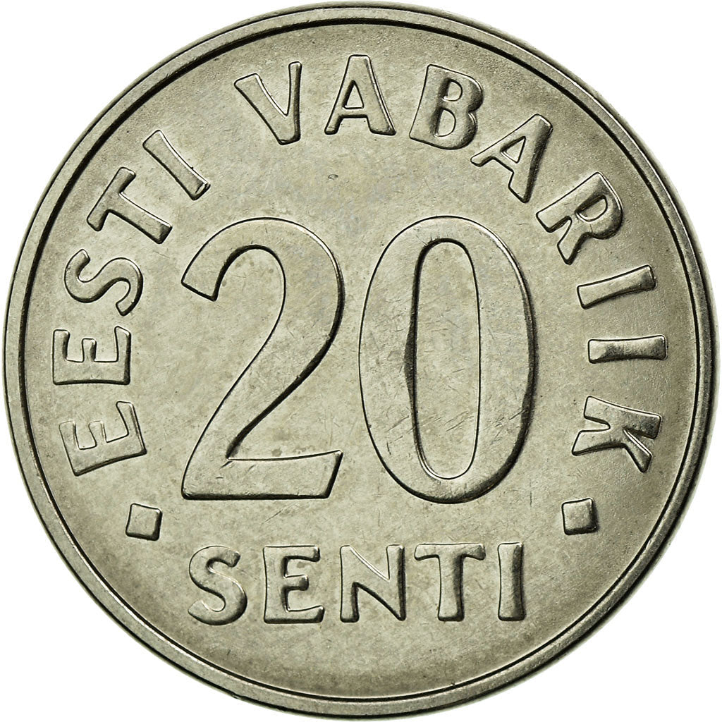 Estonia Coin Estonian 20 Senti | Lions | KM23a | 1997 - 2008