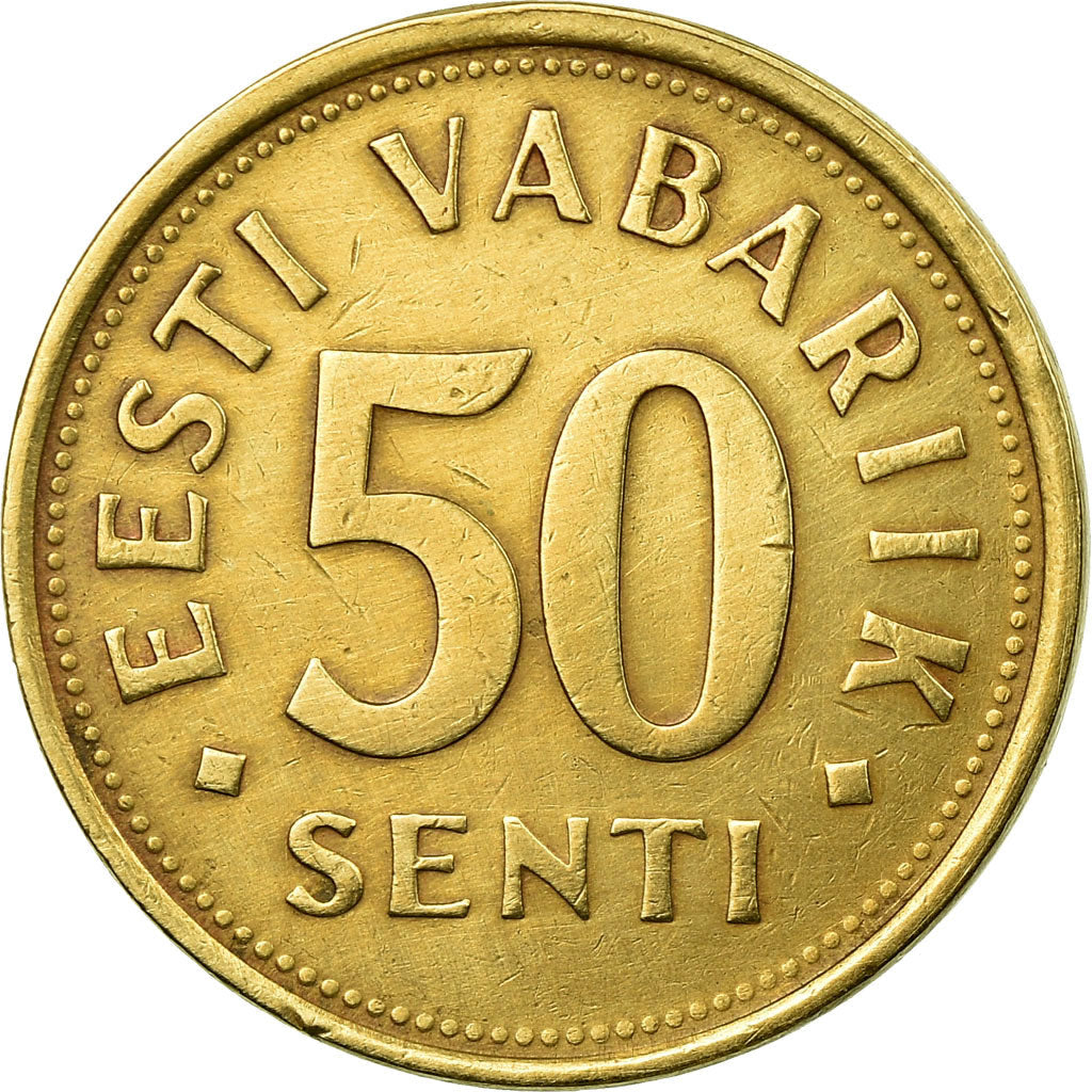 Estonia Coin Estonian 50 Senti | Lions | KM24 | 1992 - 2007