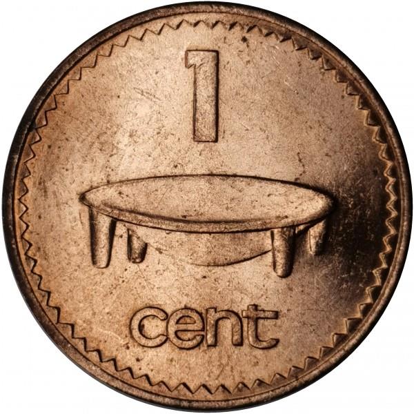 Fiji | 1 Cent Coin | Tanoa | KM:49 | 1986 - 1987