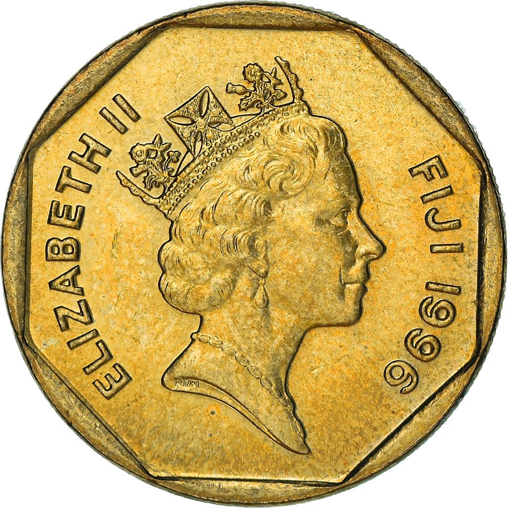 Fiji | 1 Dollar Coin | Elizabeth II | Saqamoli | KM73 | 1995 - 2000