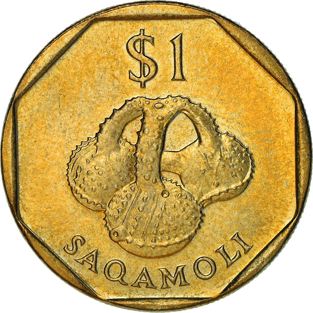 Fiji | 1 Dollar Coin | Saqamoli | Km:73 | 1995 - 2000