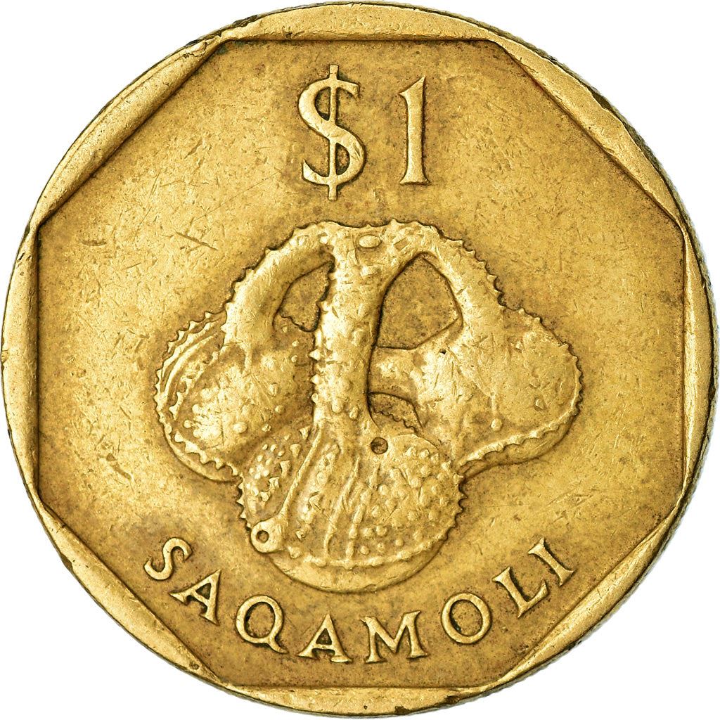 Fiji | 1 Dollar Coin | Saqamoli | Km:73 | 1995 - 2000