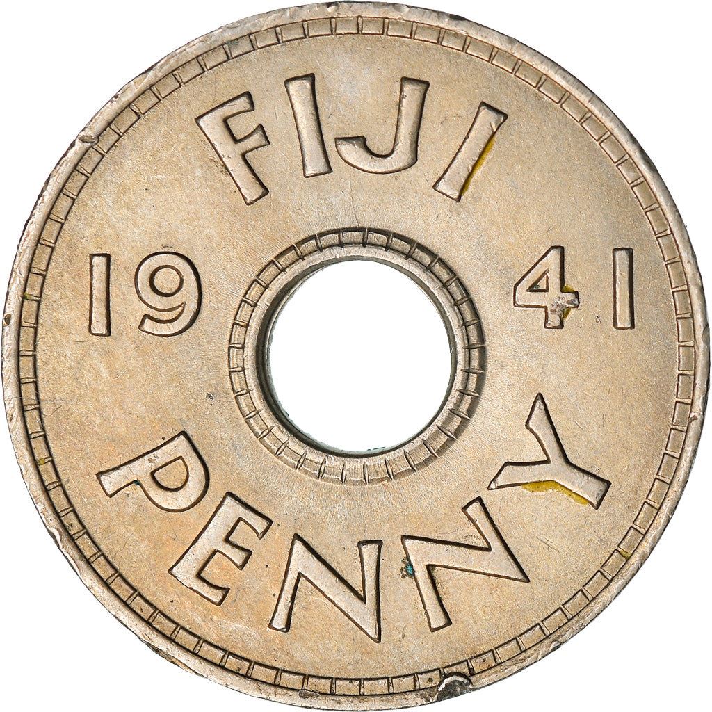 Fiji | 1 Penny Coin | George VI | KM7 | 1937 - 1945