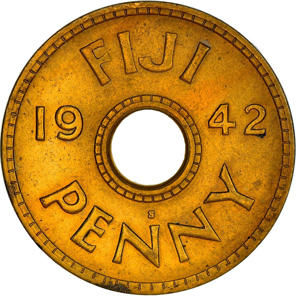 Fiji | 1 Penny Coin | George VI | KM7a | 1942 - 1943