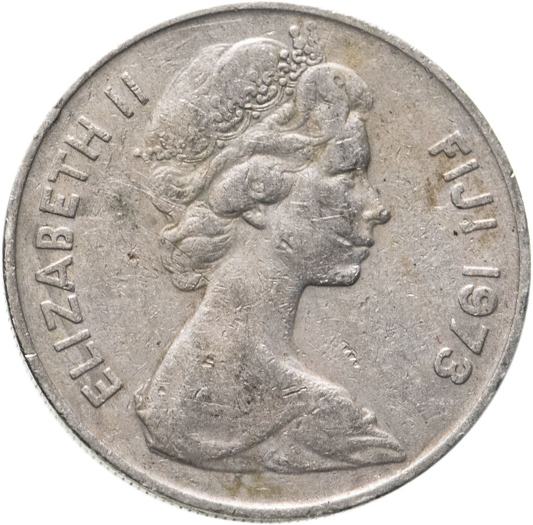 Fiji | 10 Cents Coin | Elizabeth II | Ula Tava Tava | KM30 | 1969 - 1985