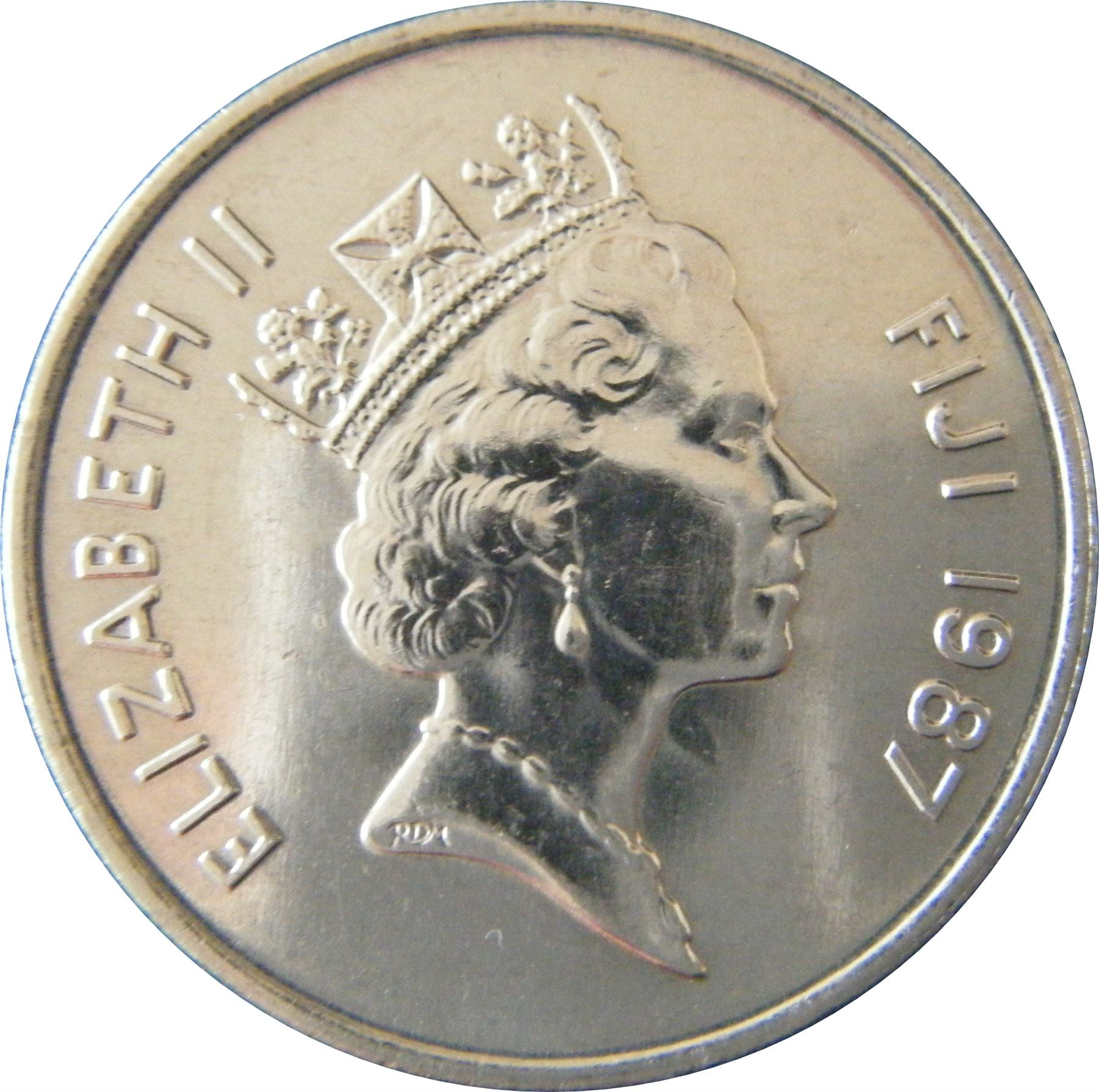 Fiji | 10 Cents Coin | Elizabeth II | Ula tavatava | KM52 | 1986 - 1987