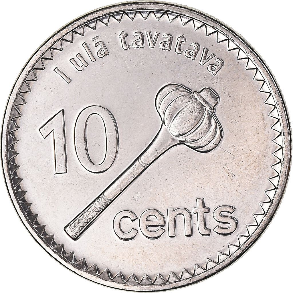 Fiji | 10 Cents Coin | Fruit bat | Km:333 | 2012 - 2014