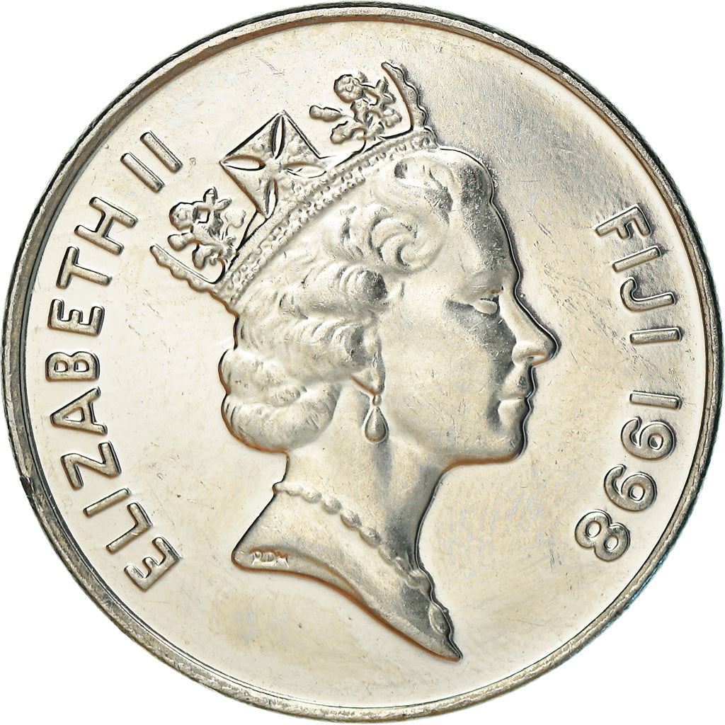 Fiji | 10 Cents Coin | Throwing club | Km:52A | 1990 - 2006