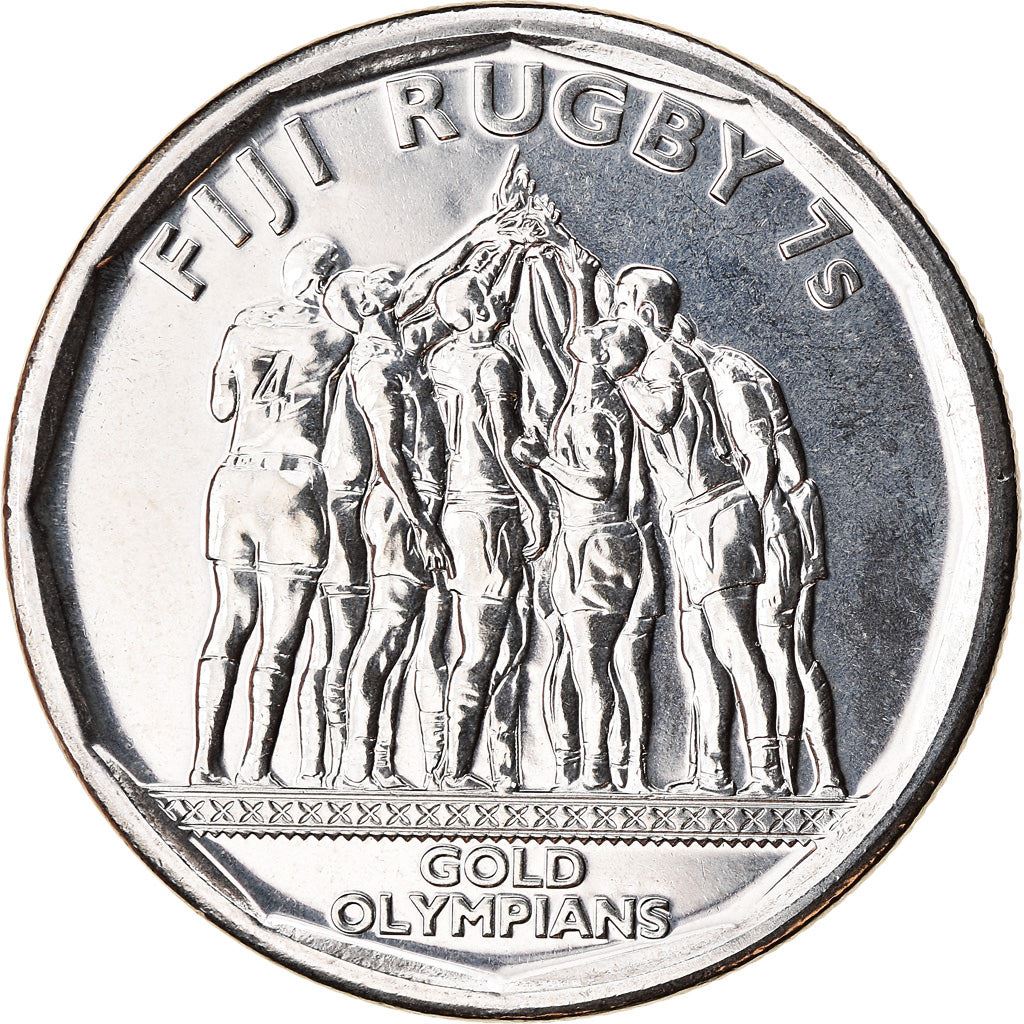 Fiji | 50 Cents Coin | Fijian rugby | Km:528 | 2017