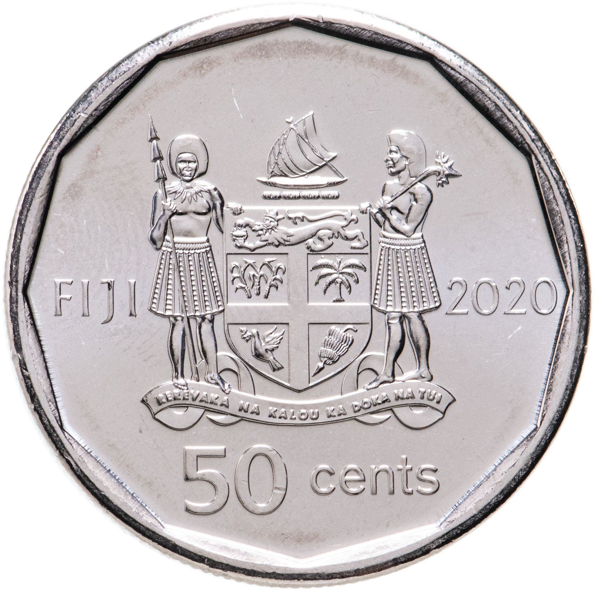 Fiji | 50 Cents Coin | Independence | KM:839 | 2020