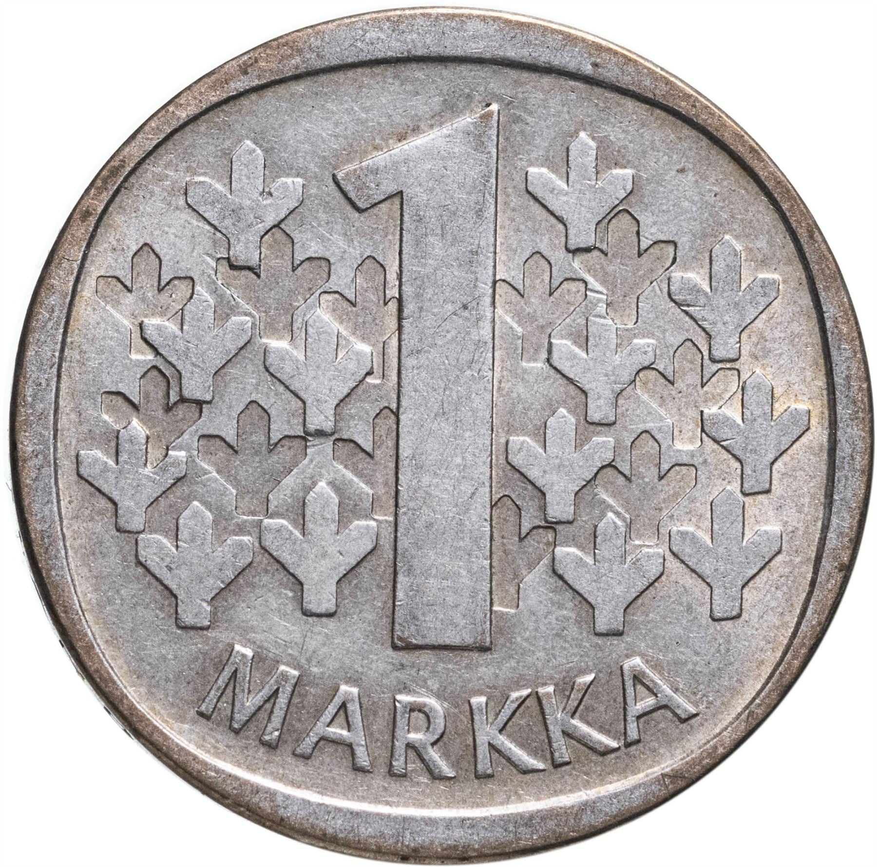 Finland 1 Markka Coin | Silver | Suomi | Heraldic Lion | 1964 - 1968