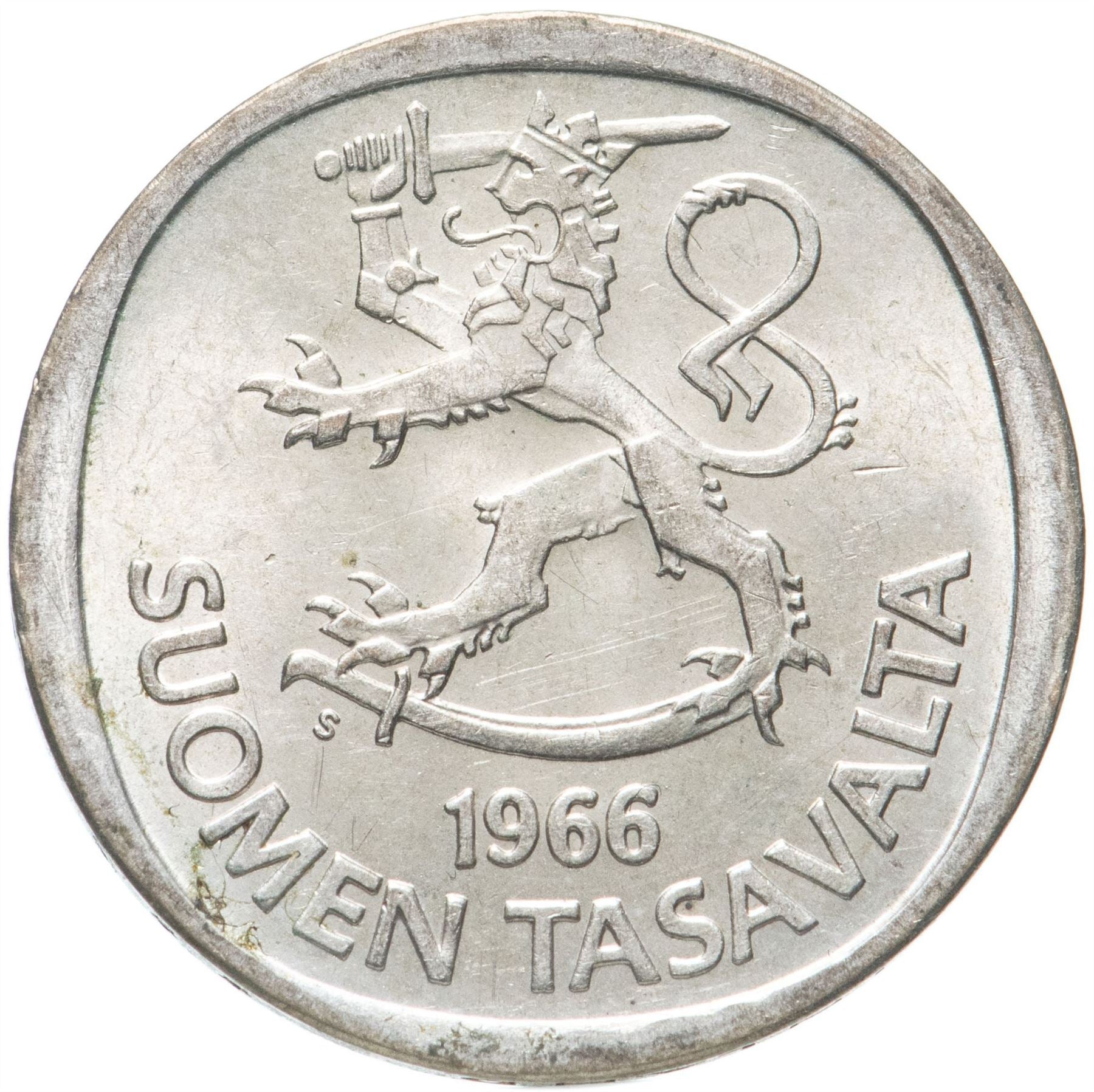 Finland 1 Markka Coin | Silver | Suomi | Heraldic Lion | 1964 - 1968