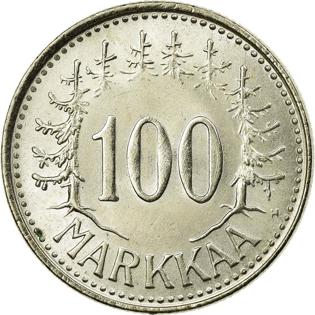 Finland 100 Markka Coin | Silver | Suomi | Heraldic Lion | 1956 - 1960