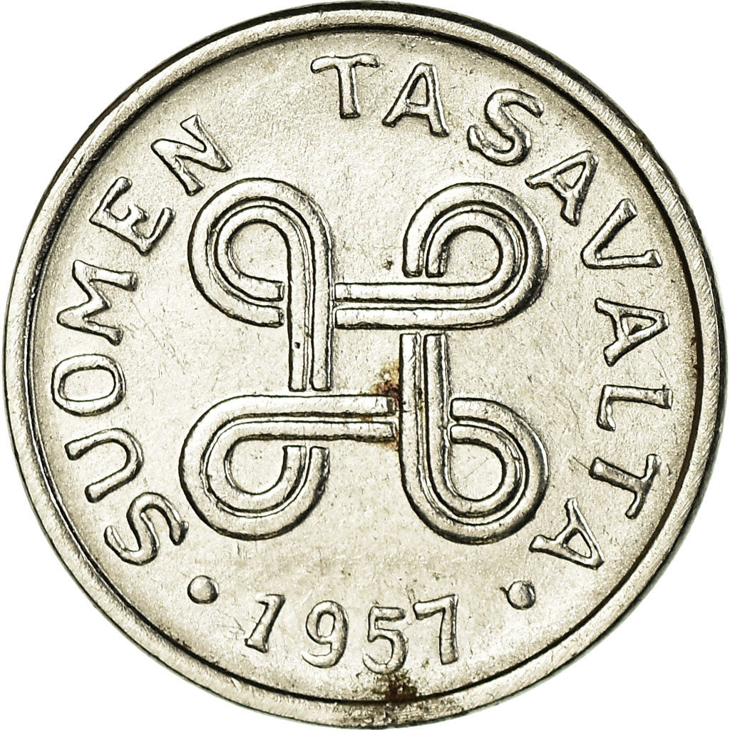 Finland Coin Finnish 1 Markka | Saint Hannes Cross | KM36a | 1953 - 1962