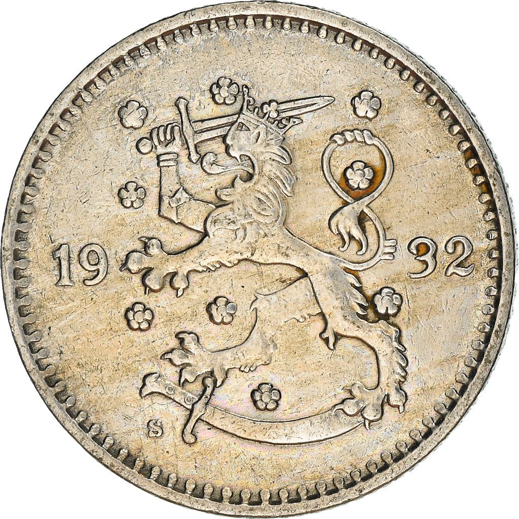 Finland Coin Finnish 1 Markka | Spruce Branch | KM30 | 1928 - 1940