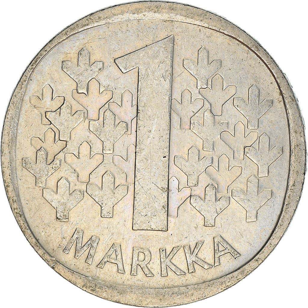 Finland Coin Finnish 1 Markka | Tree | KM49a | 1969 - 1993