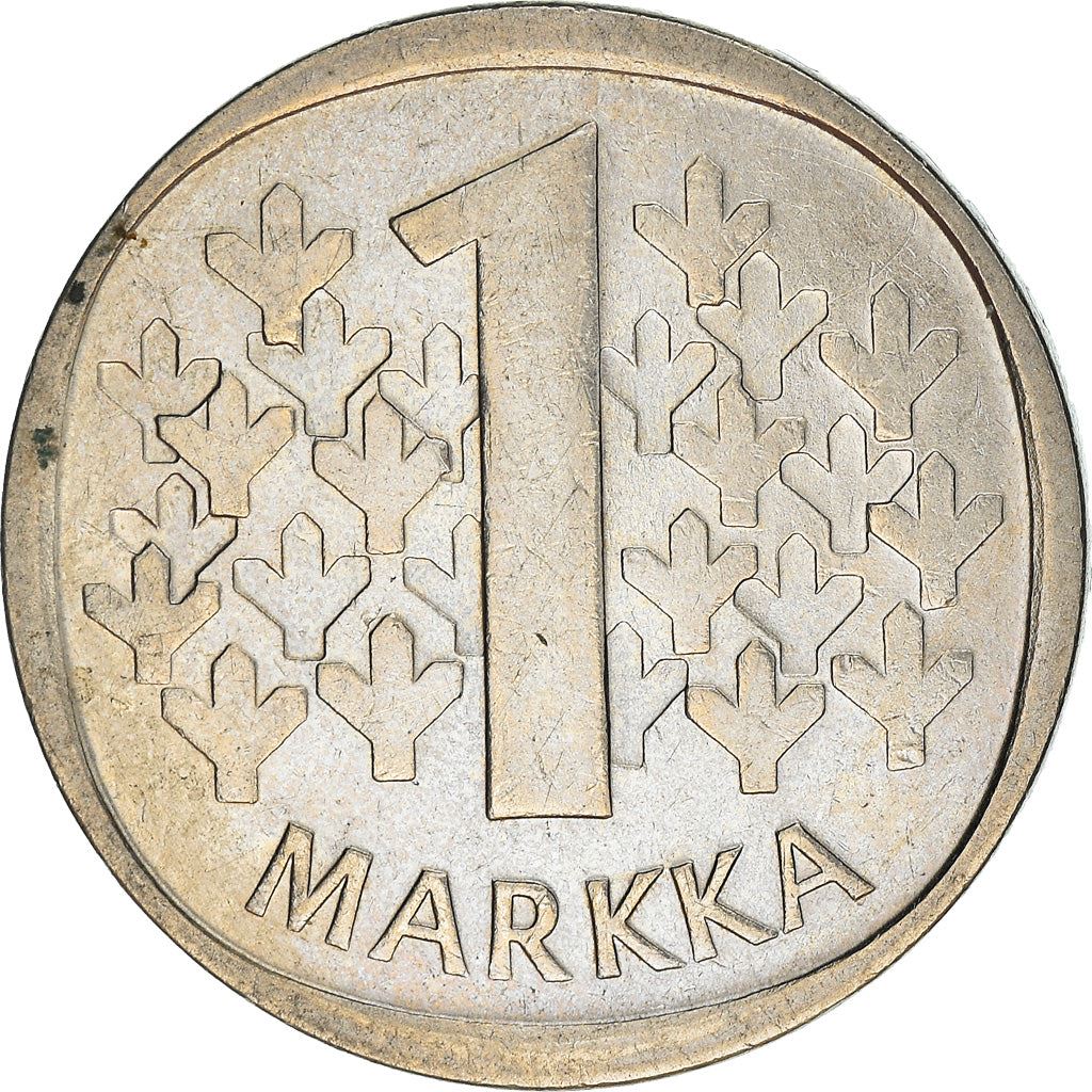 Finland Coin Finnish 1 Markka | Tree | KM49a | 1969 - 1993