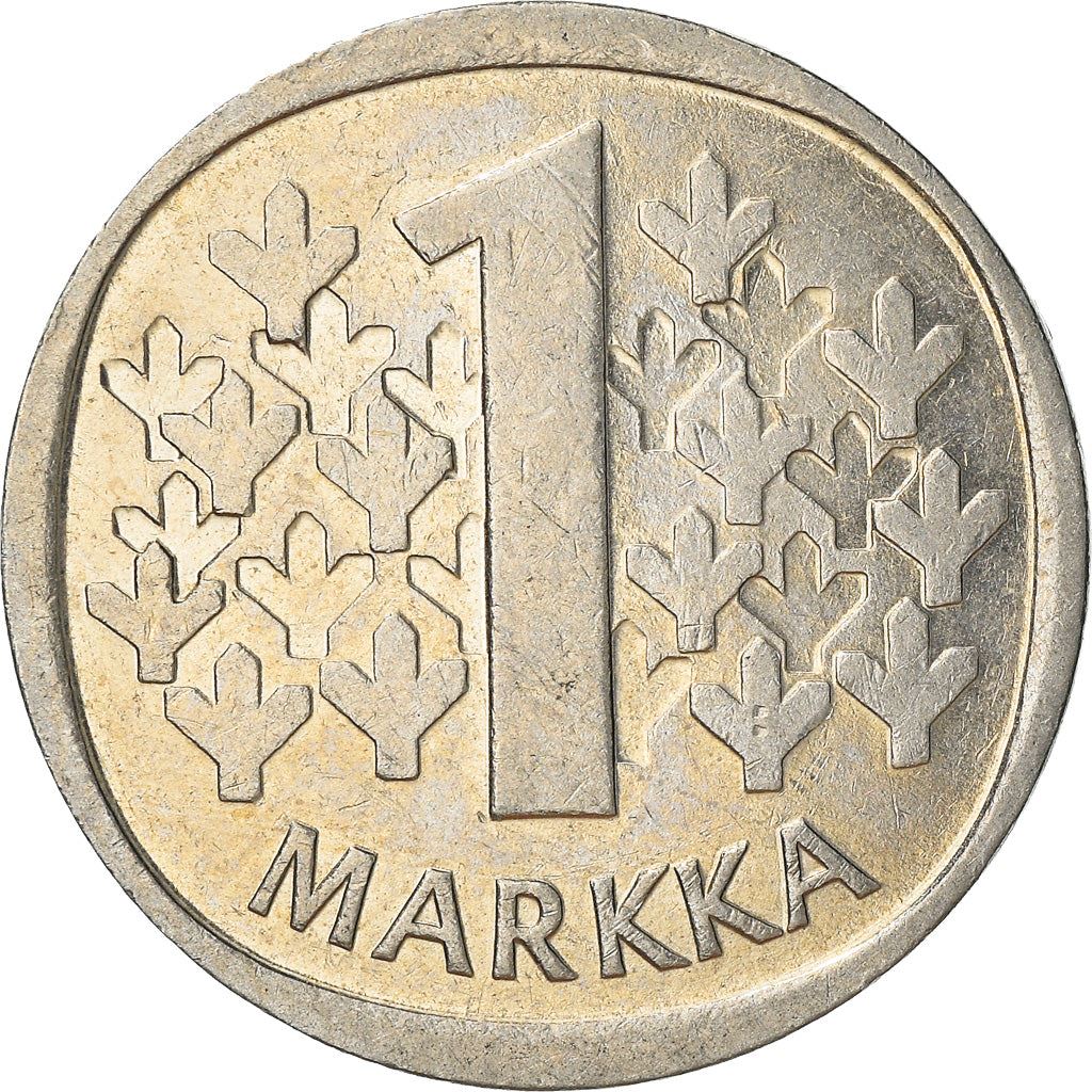 Finland Coin Finnish 1 Markka | Tree | KM49a | 1969 - 1993