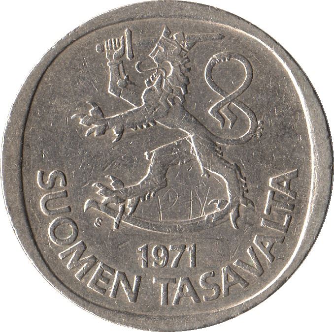 Finland Coin Finnish 1 Markka | Tree | KM49a | 1969 - 1993