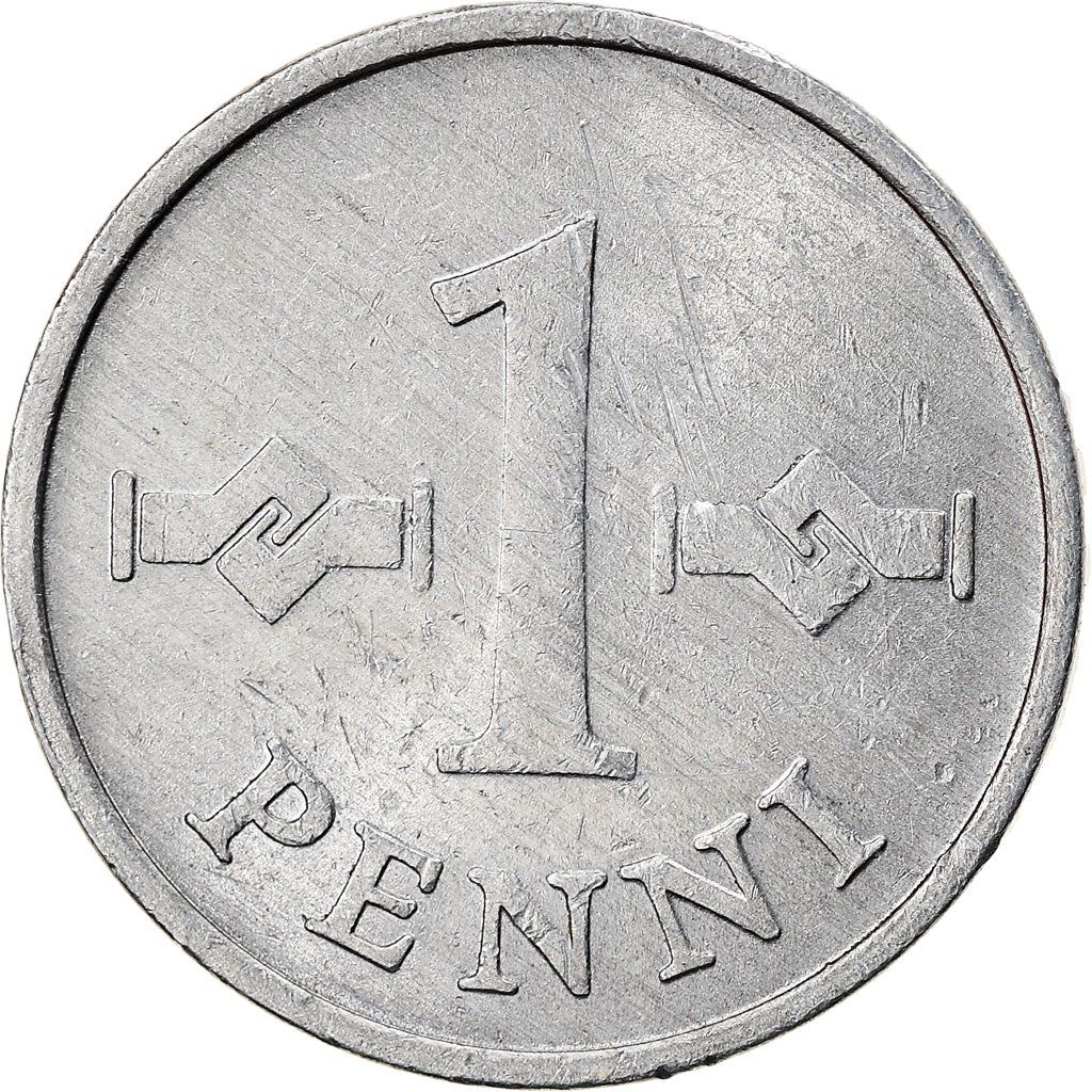 Finland Coin Finnish 1 Penni | Saint Hannes Cross | KM44a | 1969 - 1979