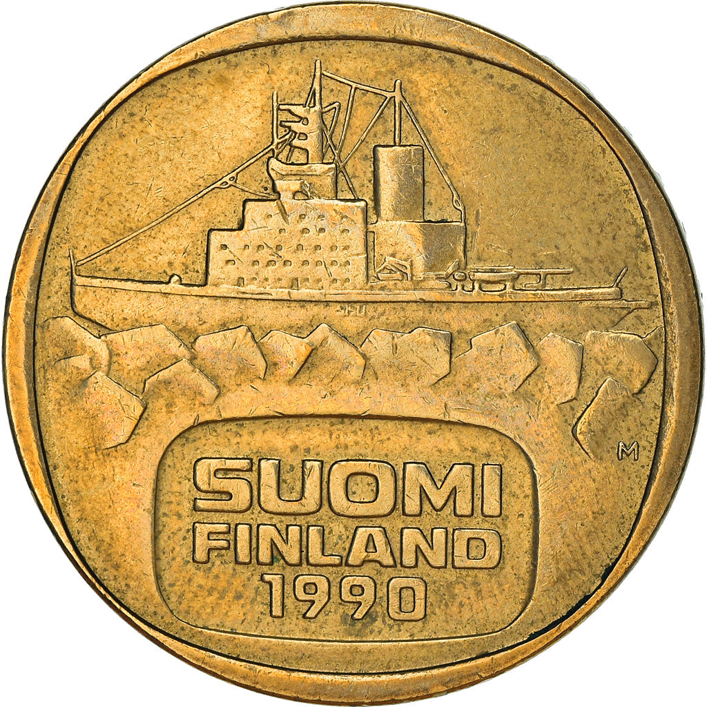 Finland Coin Finnish 5 Markkaa | Icebreaker Varma | KM57 | 1979 - 1993