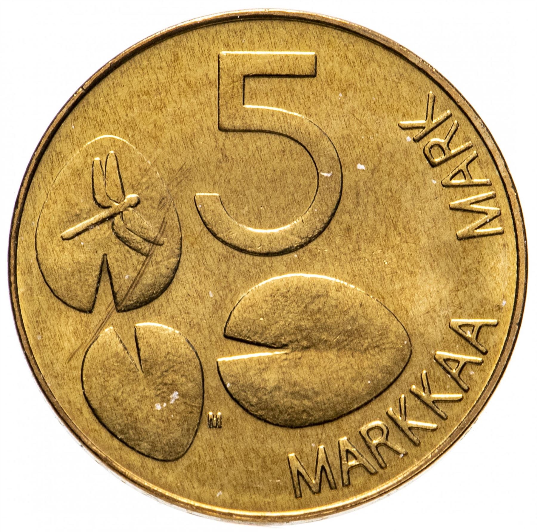 Finland Coin Finnish 5 Markkaa | Icebreaker Varma | KM57 | 1979 - 1993