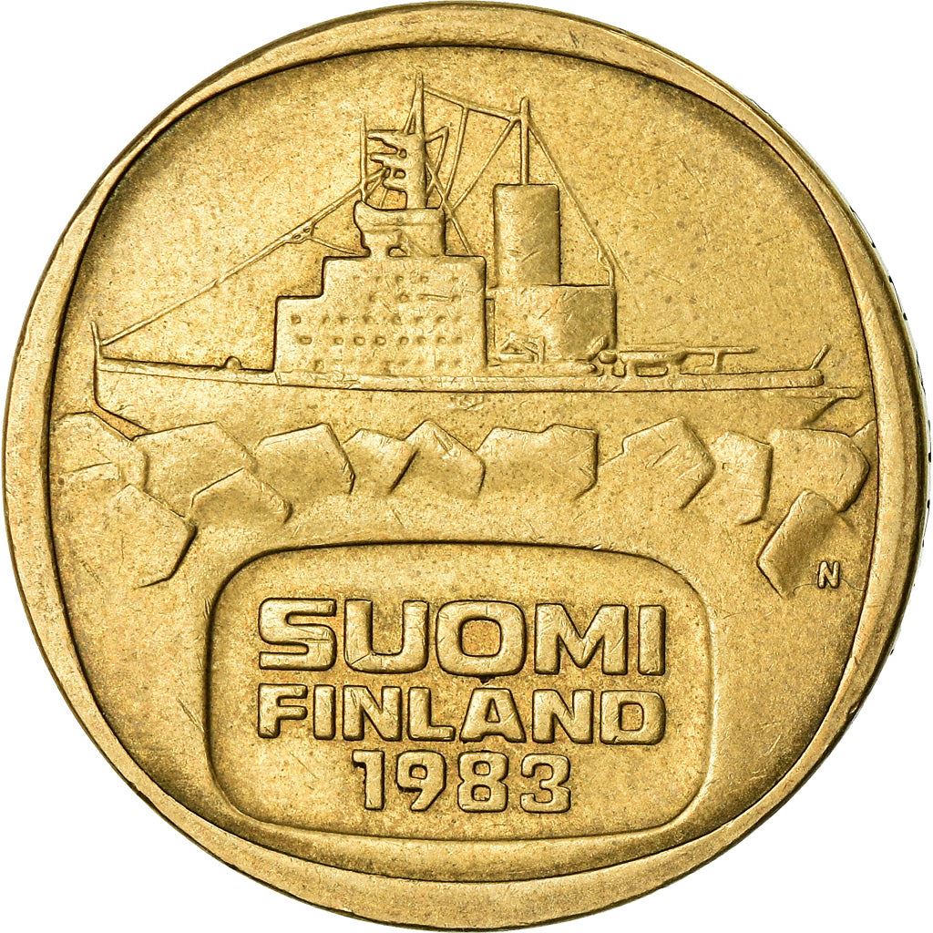 Finland Coin Finnish 5 Markkaa | Icebreaker Varma | KM57 | 1979 - 1993