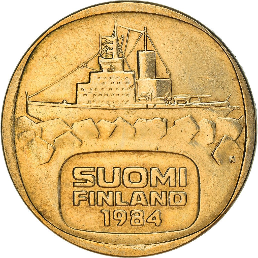 Finland Coin Finnish 5 Markkaa | Icebreaker Varma | KM57 | 1979 - 1993