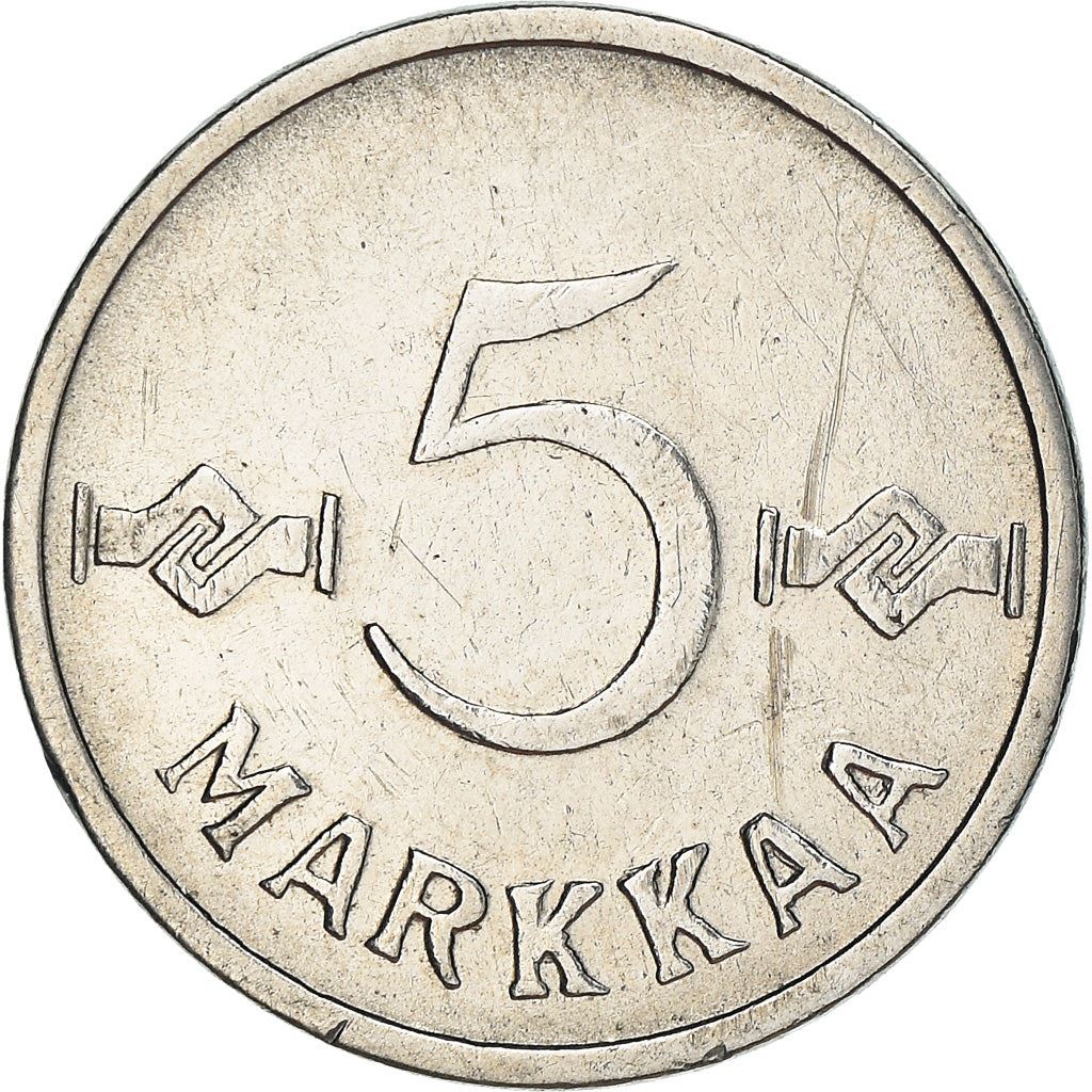 Finland Coin Finnish 5 Markkaa | Saint Hannes Cross | KM37a | 1953 - 1962