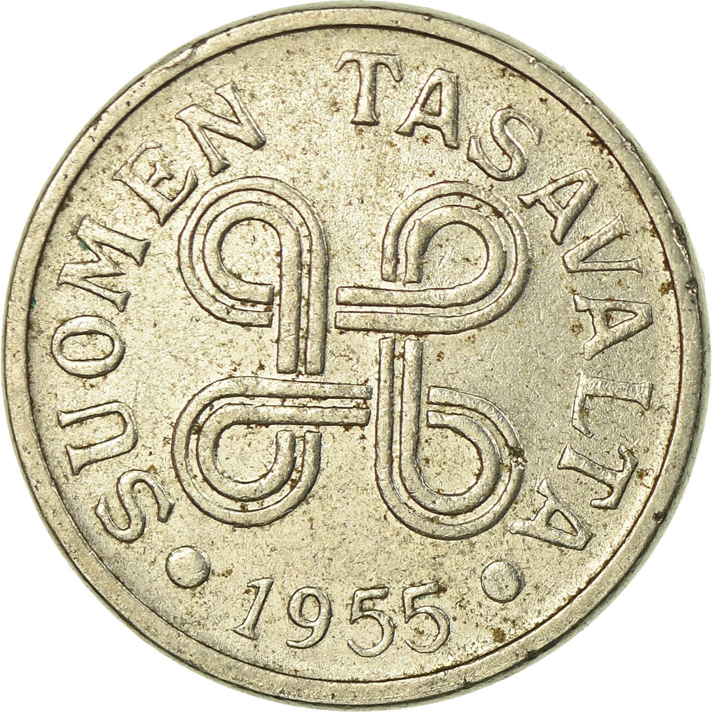 Finland Coin Finnish 5 Markkaa | Saint Hannes Cross | KM37a | 1953 - 1962