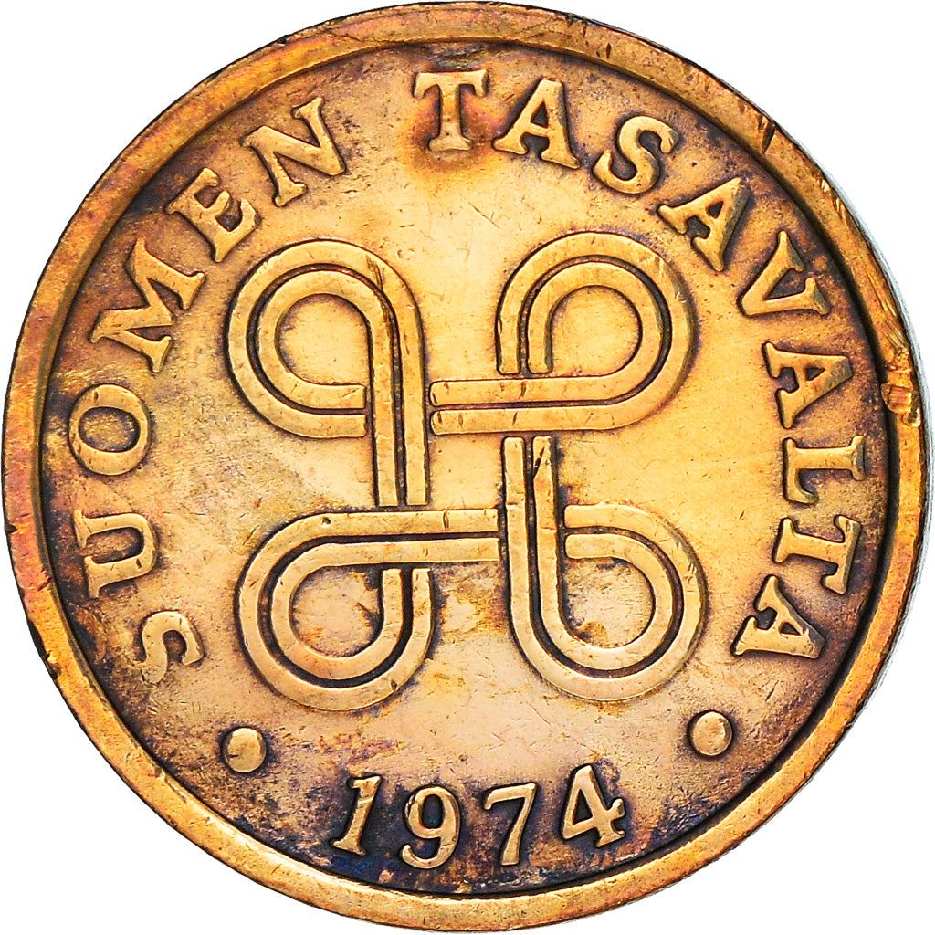 Finland Coin Finnish 5 Pennia | Saint Hannes Cross | KM45 | 1963 - 1977