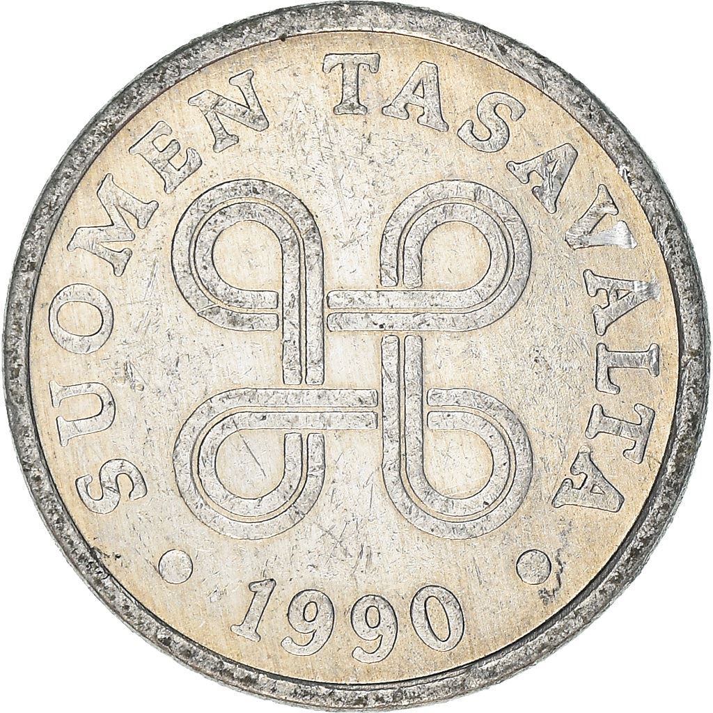 Finland Coin Finnish 5 Pennia | Saint Hannes Cross | KM45a | 1977 - 1990