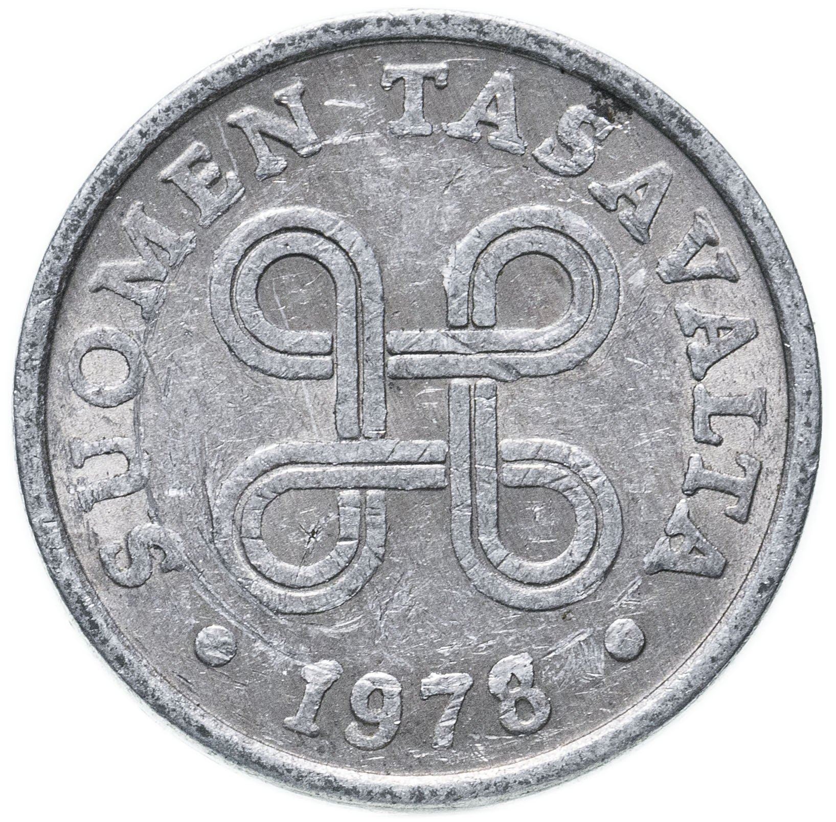 Finland Coin Finnish 5 Pennia | Saint Hannes Cross | KM45a | 1977 - 1990