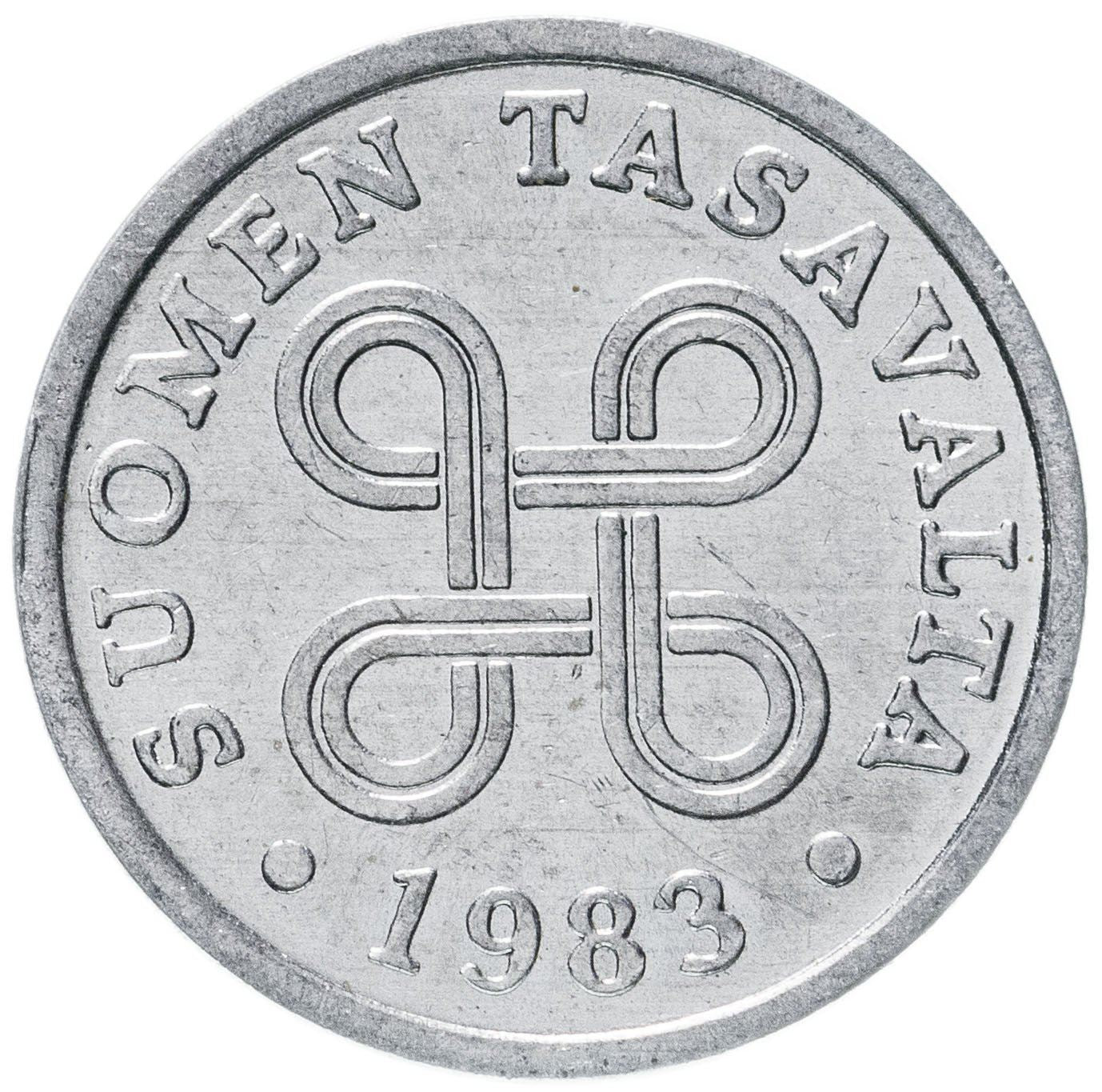 Finland Coin Finnish 5 Pennia | Saint Hannes Cross | KM45a | 1977 - 1990