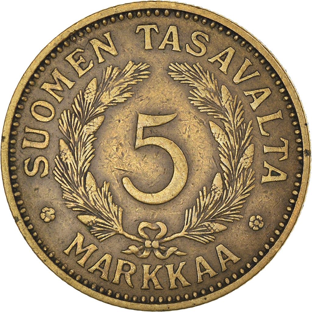 Finland | Finnish 5 Markkaa Coin | KM31 | 1928 - 1946