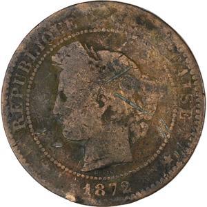 France | 10 Centimes Coin | Ceres | Wreath | Km:815 | 1870 - 1898