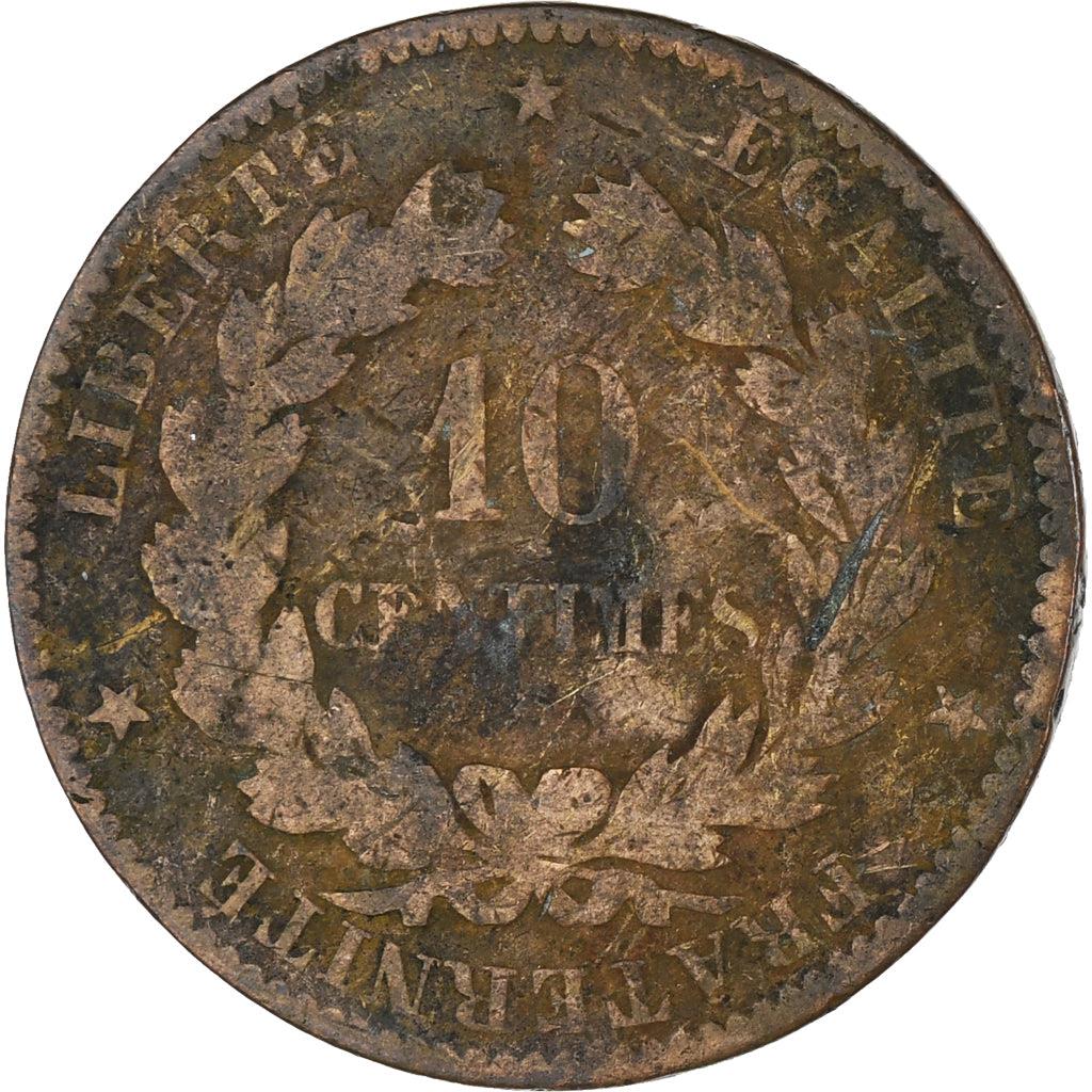 France | 10 Centimes Coin | Ceres | Wreath | Km:815 | 1870 - 1898