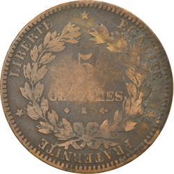 France | 5 Centimes Coin | Ceres | Wreath | Km:821 | 1871 - 1898